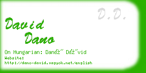 david dano business card